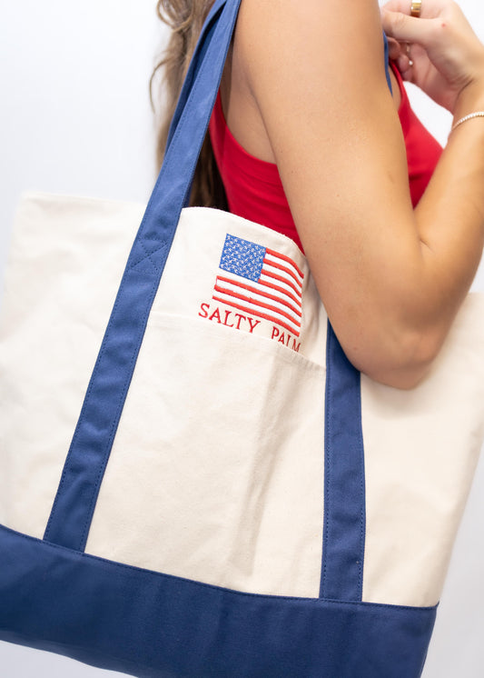 The Salty Palm Boat Tote